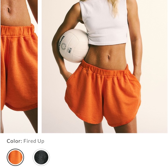 BLUE free people movement around we go shorts - Picture 3 of 3